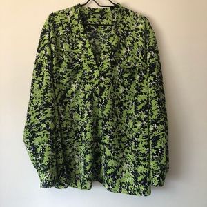 Ryan Wythe Printed Long Sleeve Blouse